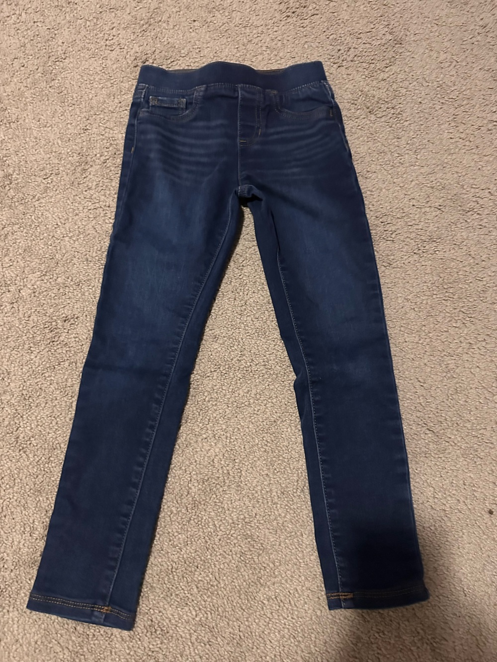 Girls Dark Blue Stretch Skinny Jeans
